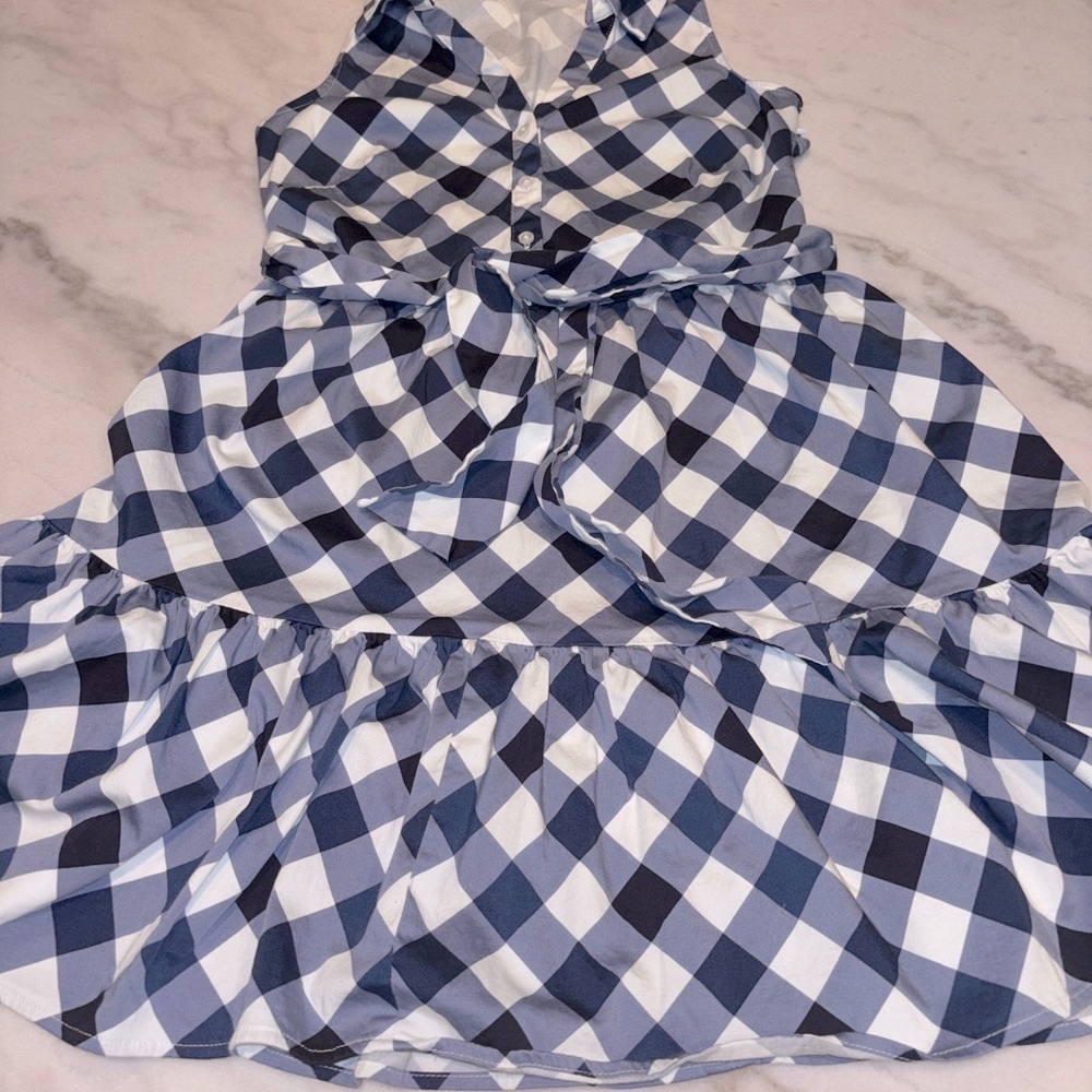 Tommy Hilfiger Blue and White Checkered Dress